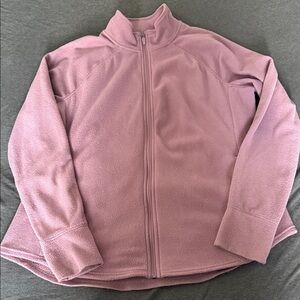 Lavender Full-Zip Fleece Jacket